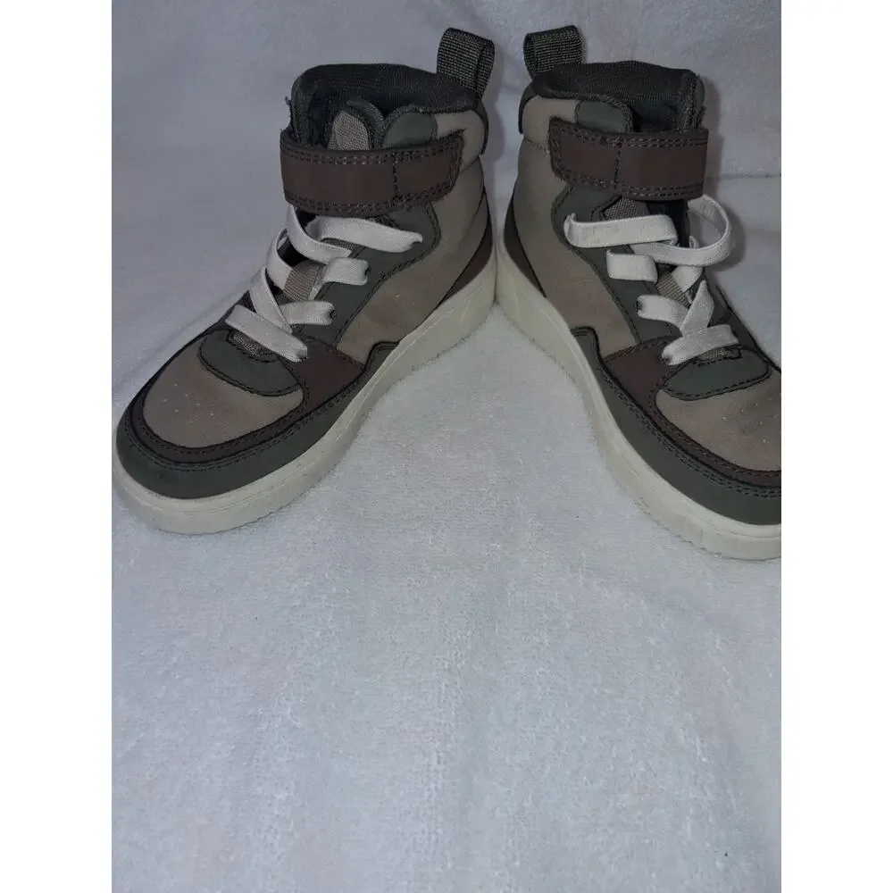 H&M Keith Haring Kid’s Brown High Top Shoes Size 10-EU Kids Boys & ❤️ Pre-owned